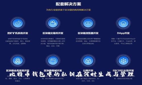 比特币钱包中的私钥在何时生成与管理